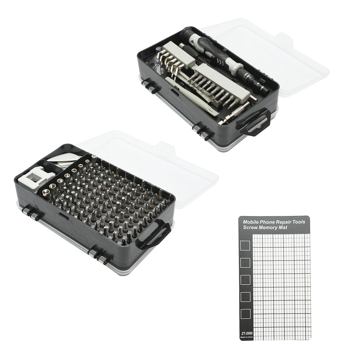 Trusa surubelnite de precizie biti, torx, cruce, hexagonal pentru electronice 139 piese